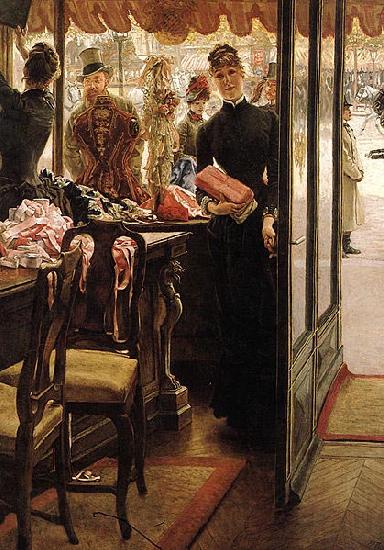 James Tissot The Shop Girl